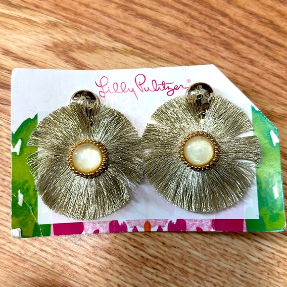 Lily Pulitzer Statement Earrings - Picture 1 of 1